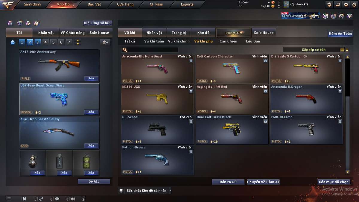 shop acc cf uy tin gia re